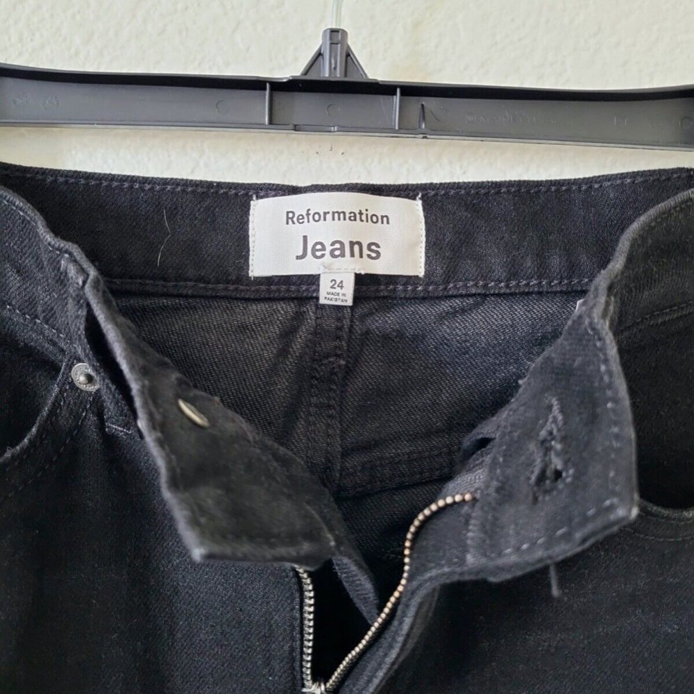 Unworn Reformation Daria Ultra High Rise Denim Maxi Skirt in Nidri - Picture 8 of 11